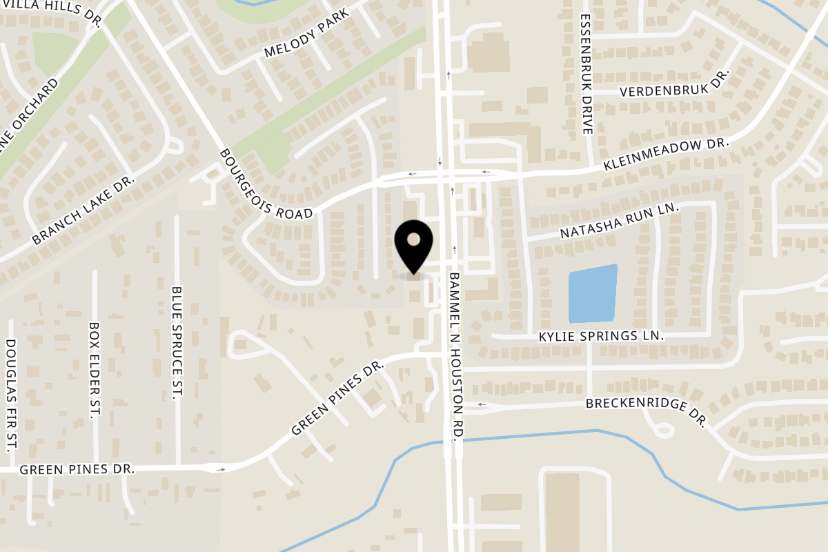 Map showing the location of Texas Toms Texas Toms - Houston on 12011 Bammel North Houston Rd in Houston