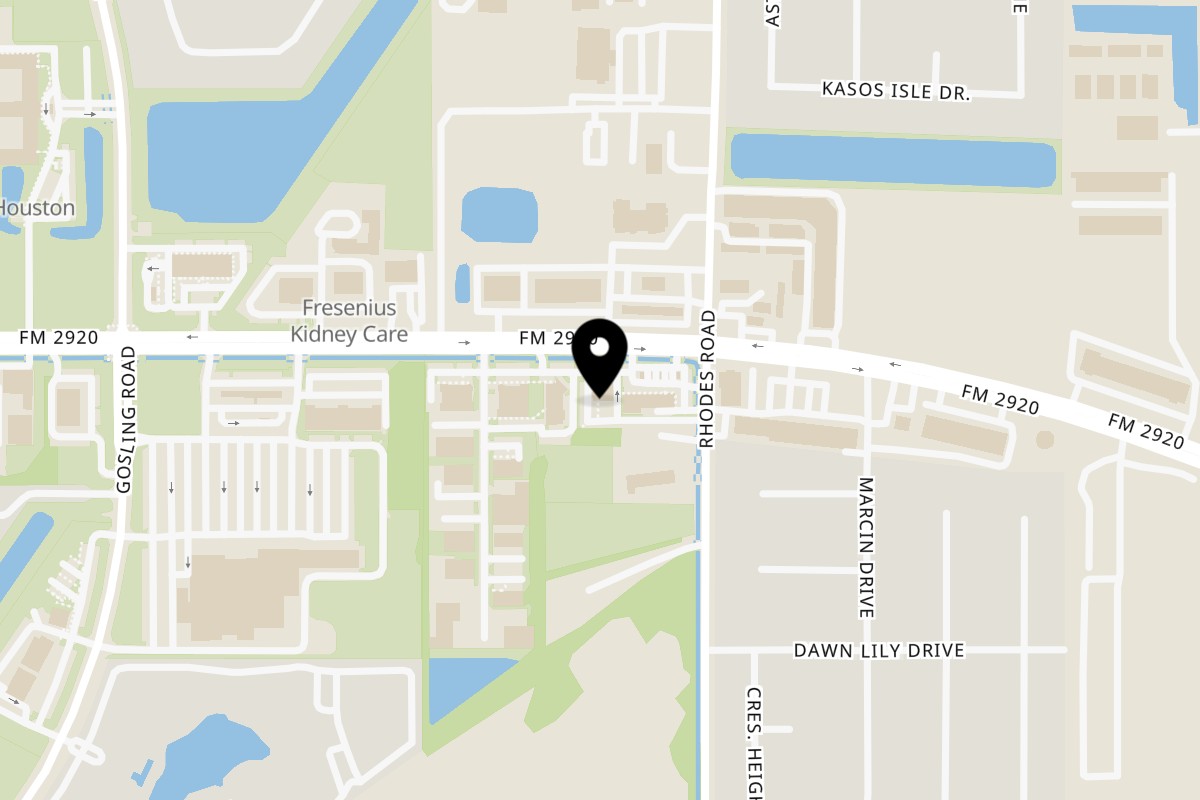 Map showing the location of Texas Toms Farm To Market 2920 on 5037 Farm to Market 2920 in Spring